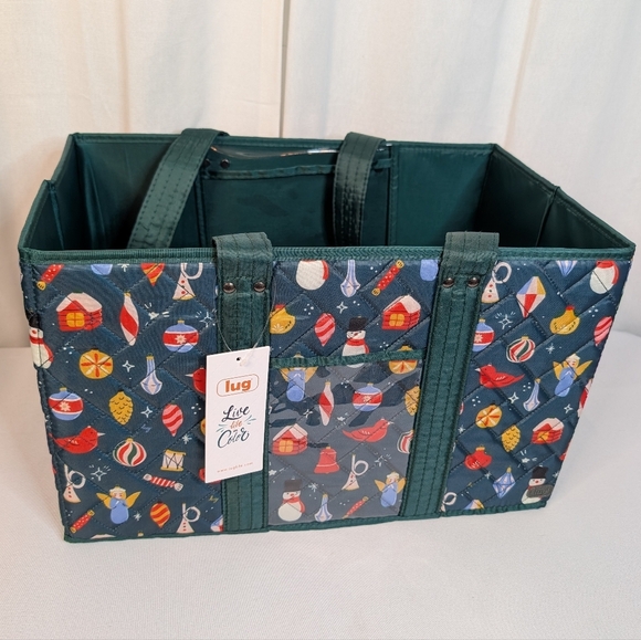 lug Other - Lug Gallop Collapsible Carry-all Tote Retro Christmas Ornament NWT